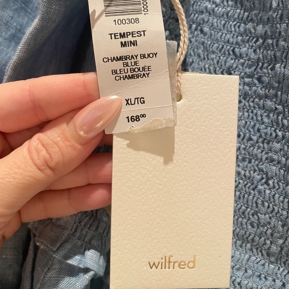 NWT Wilfred Tempest Linen Mini Dress - Picture 3 of 4